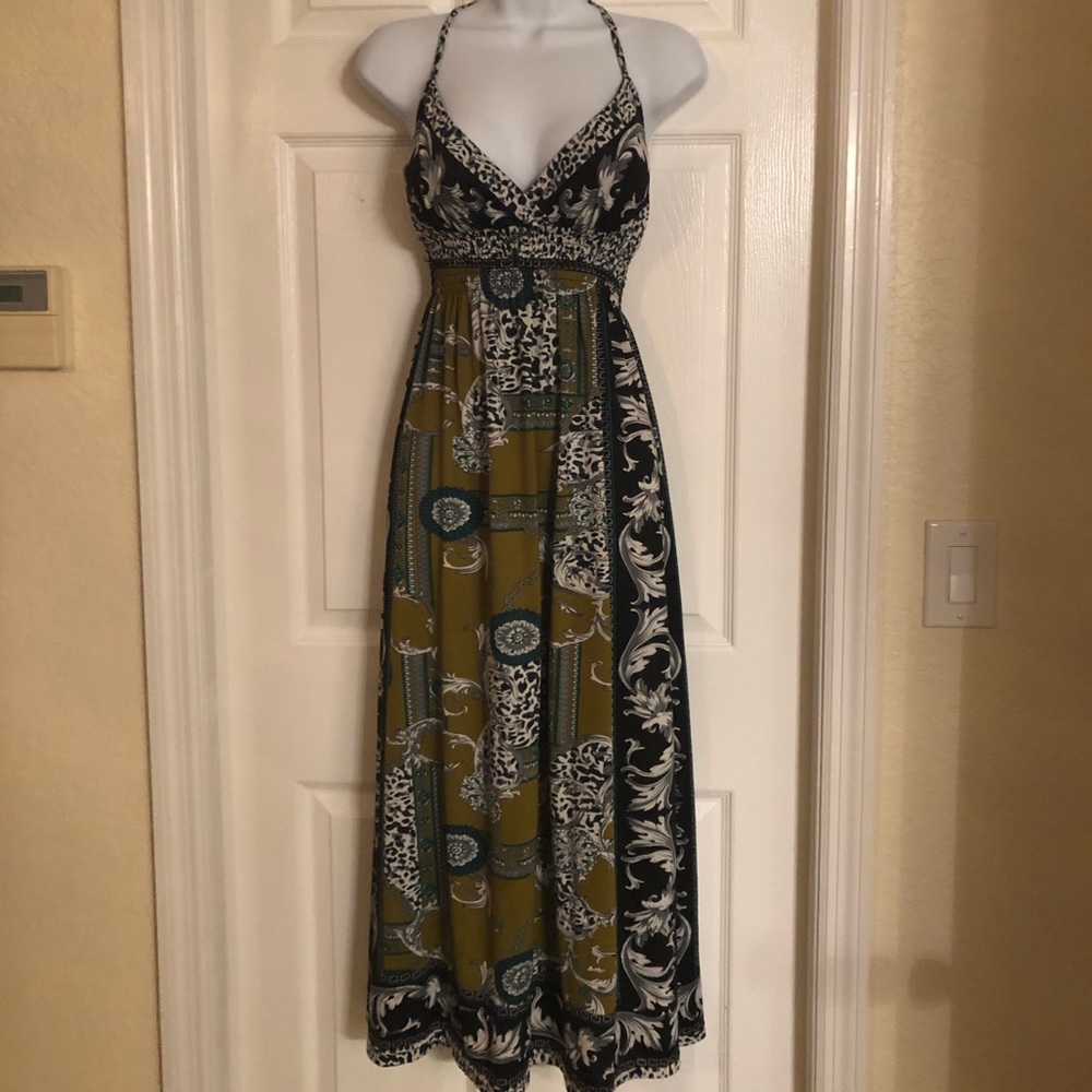 Multi colored maxi dress